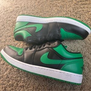 Jordan Green and Black Athletic Shoes